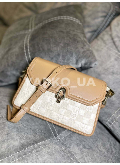 Сумка для дівчат і мам 8160 з екошкіри LV шахматка 22.5*17*10 см