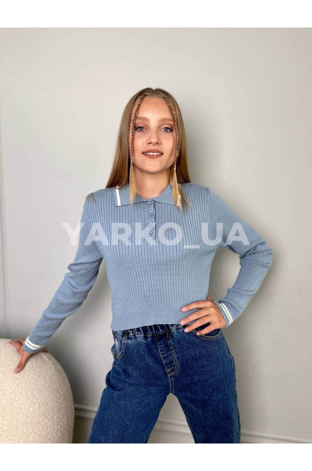 Светр для дівчат весна/осінь 103329 з вовни/акрилу лапша комірець 158-164(р)