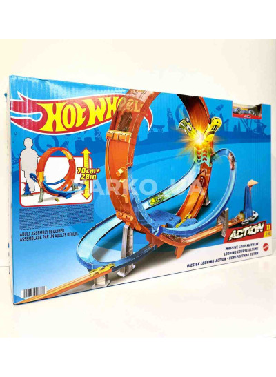 Трек HOT WHEELS ORIGINAL HCB00 Action гігантська петля Божевільні зіткнення