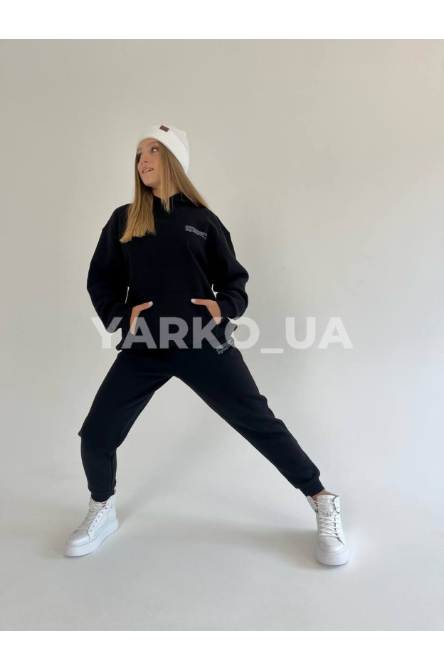Костюм спортивний зимовий uni BC033 з котону з флісом Pangaia 128(р)