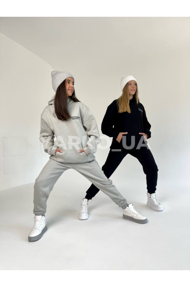 Костюм спортивний зимовий uni BC033 з котону з флісом Pangaia 128(р)