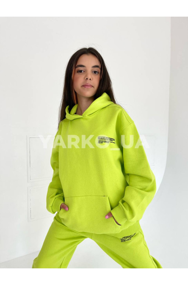 Костюм спортивний зимовий uni BC033 з котону з флісом Pangaia 128(р)
