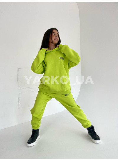 Костюм спортивний зимовий uni BC033 з котону з флісом Pangaia 128(р)