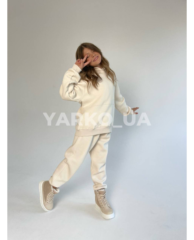 Костюм спортивний uni на зиму BC084 з котону з флісом Freedom 128(р)