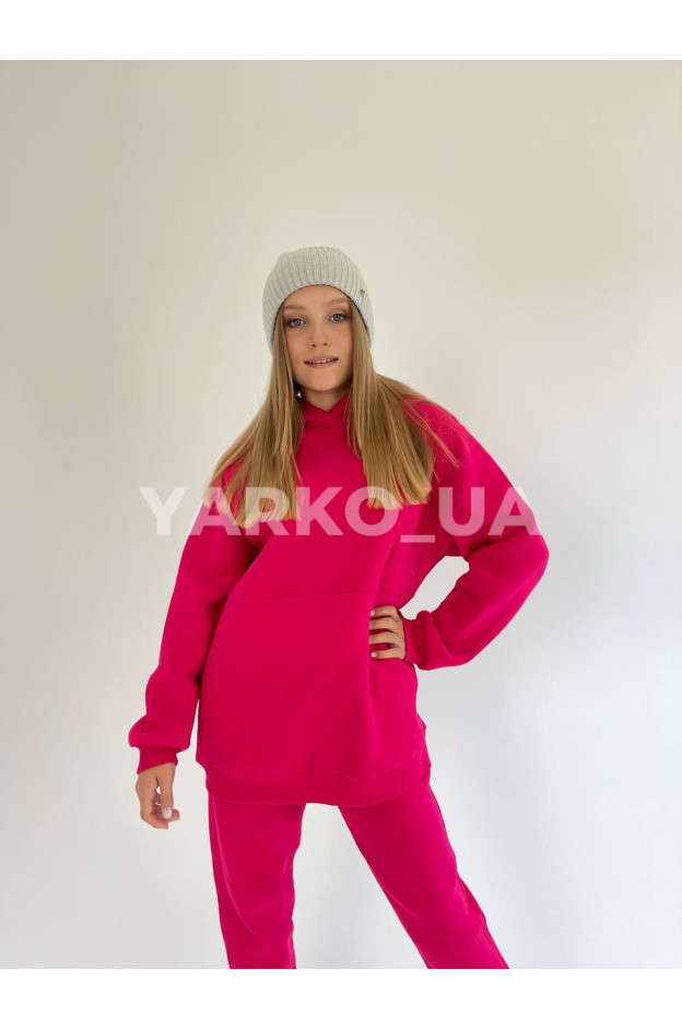 Костюм спортивний для дівчаток на зиму BC084 з котону з флісом Freedom 134(р)