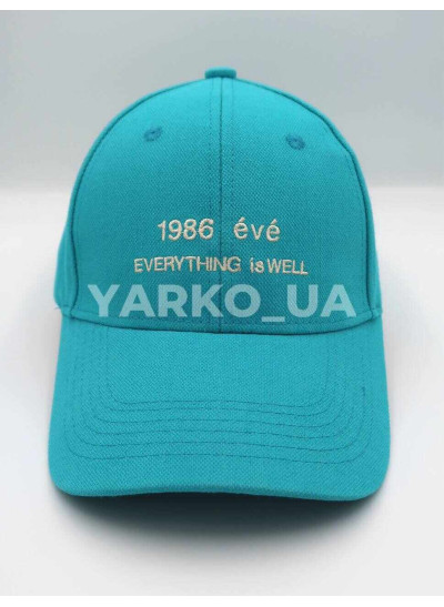 Бейсболка uni весна/осінь, літо 995519 котон бірюза WELL 55-57(р)