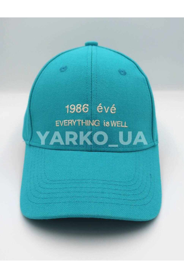 Бейсболка uni весна/осінь, літо 995519 котон бірюза WELL 55-57(р)