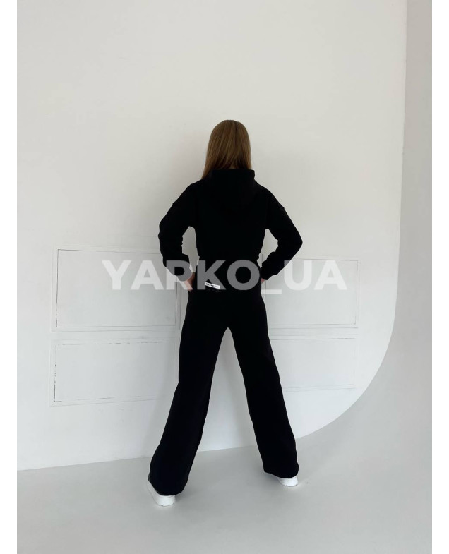 Костюм спортивний для дівчат на зиму 2175 з котону з флісом control 128(р)