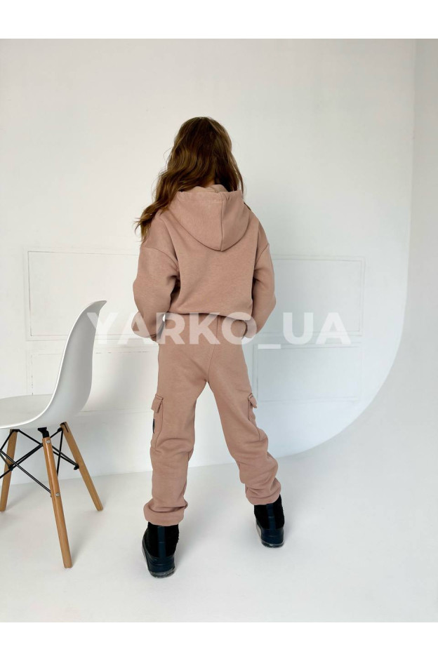 Костюм спортивний для дівчат на зиму 2186 з котону з флісом Beautiful 146(р)
