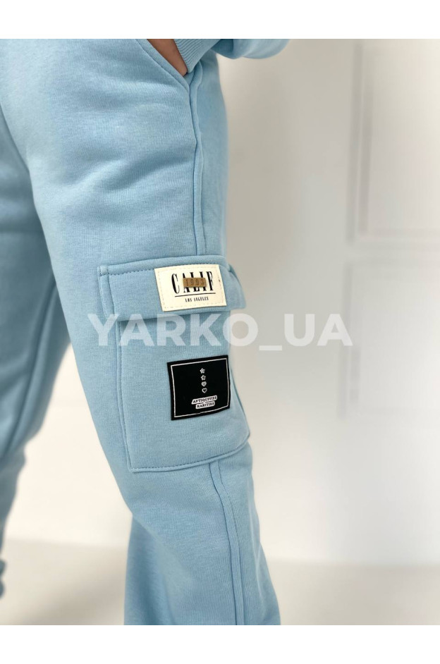 Костюм спортивний для дівчат на зиму 2186 з котону з флісом Beautiful 128(р)