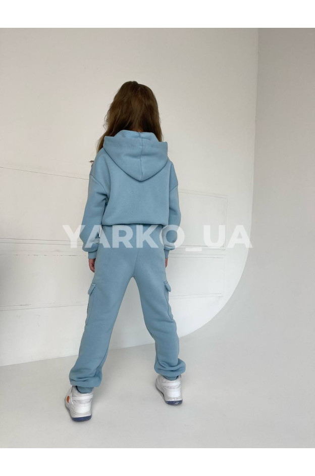 Костюм спортивний для дівчат на зиму 2186 з котону з флісом Beautiful 128(р)