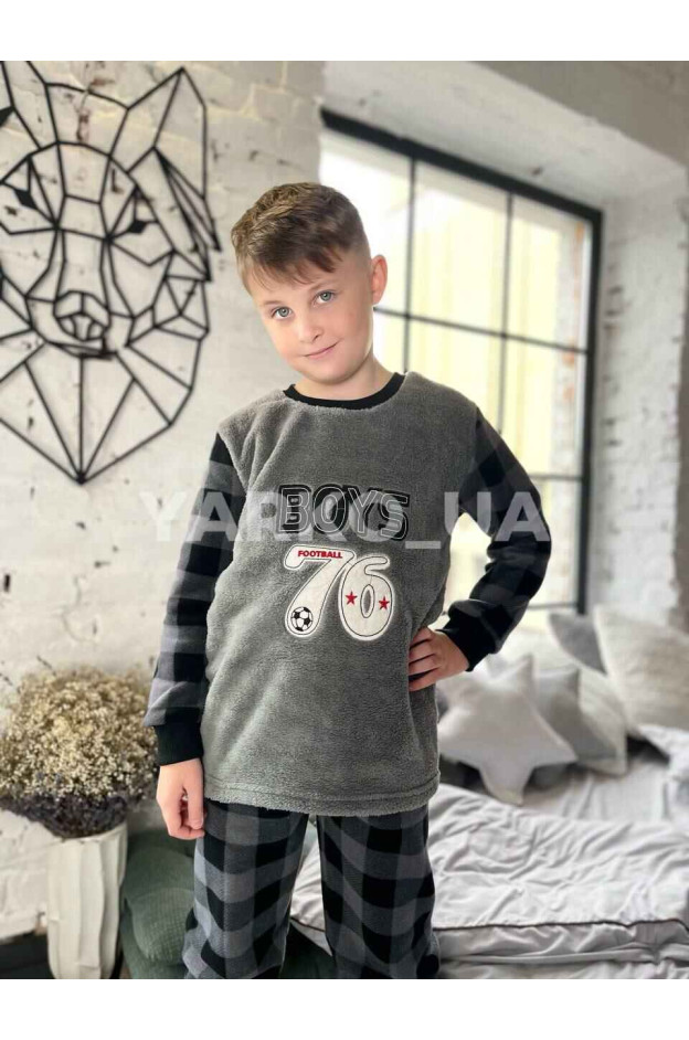 Піжама для хлопчиків на зиму 3319 з велсофту boys 146(р)