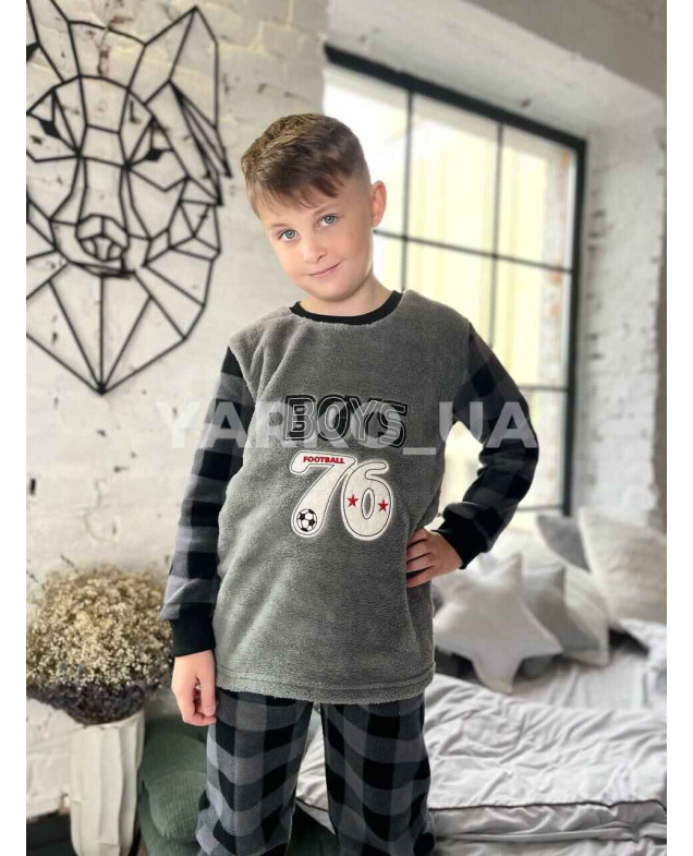 Піжама для хлопчиків на зиму 3319 з велсофту boys 146(р)