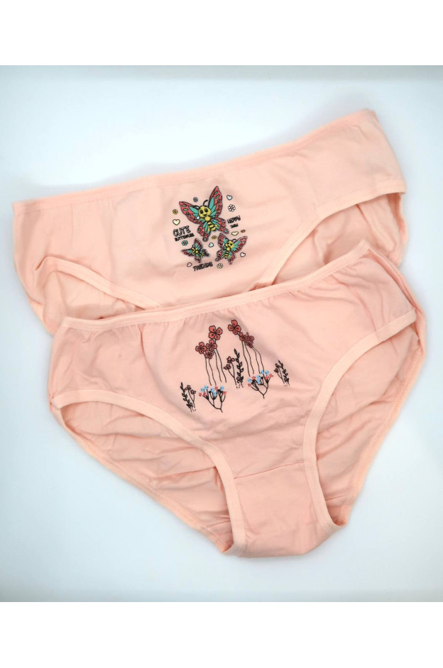 Труси для дівчат 1001 котон різнокольоровий Pretty little girl 6 штук 11-12(р)