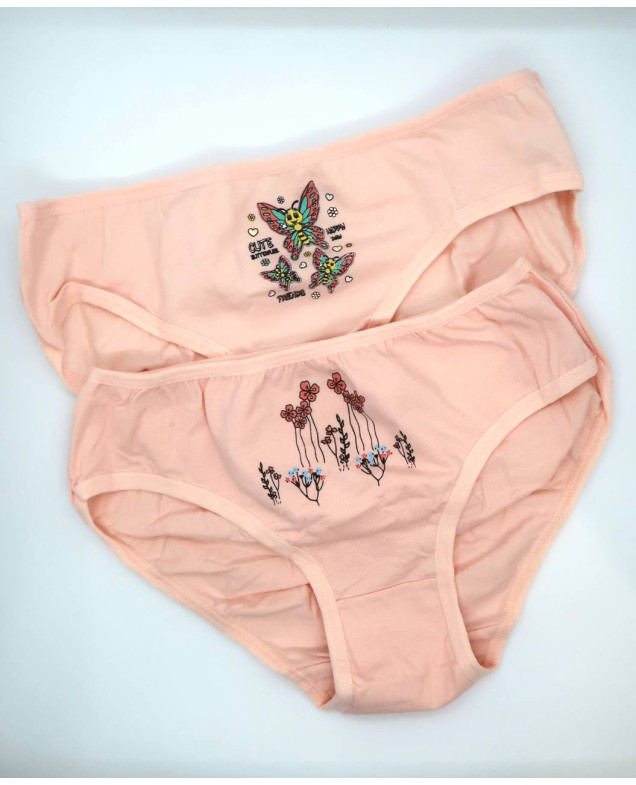 Труси для дівчат 1001 котон різнокольоровий Pretty little girl 6 штук 11-12(р)