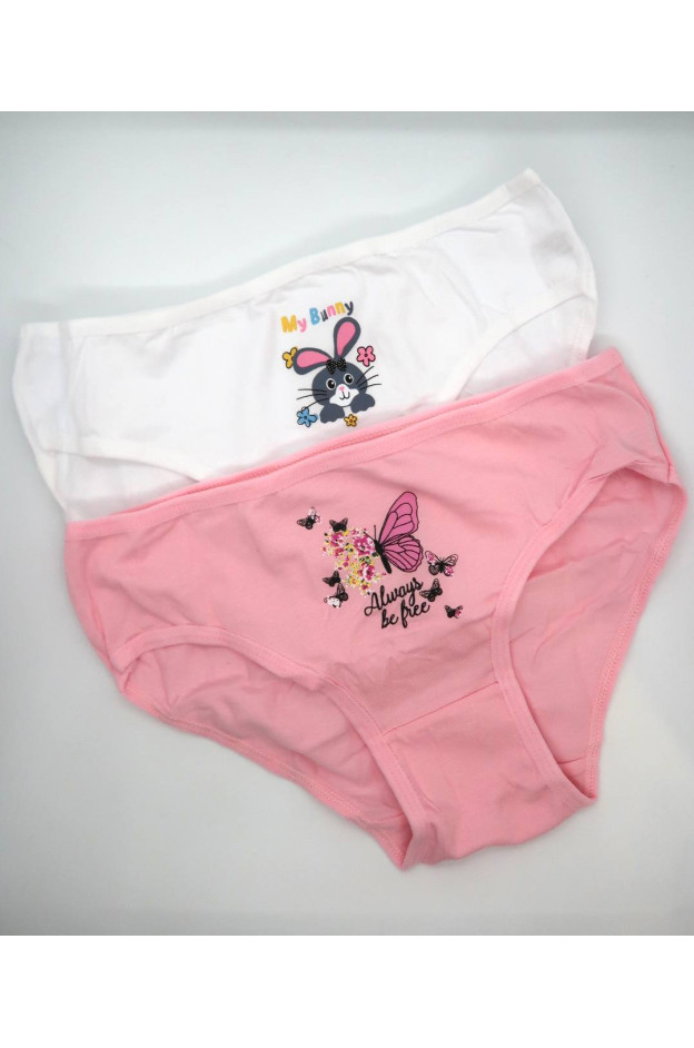 Труси для дівчат 1001 котон різнокольоровий Pretty little girl 6 штук 11-12(р)