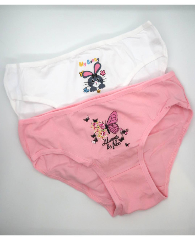Труси для дівчат 1001 котон різнокольоровий Pretty little girl 6 штук 11-12(р)