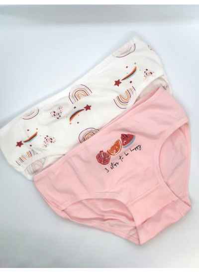 Труси для дівчат 1001 котон різнокольорові Pretty little girl 6 штук 9-10(р)