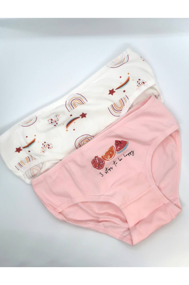 Труси для дівчат 1001 котон різнокольорові Pretty little girl 6 штук 9-10(р)