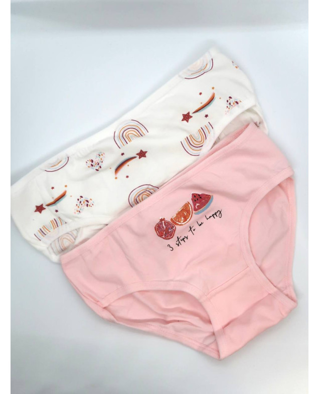 Труси для дівчат 1001 котон різнокольорові Pretty little girl 6 штук 9-10(р)