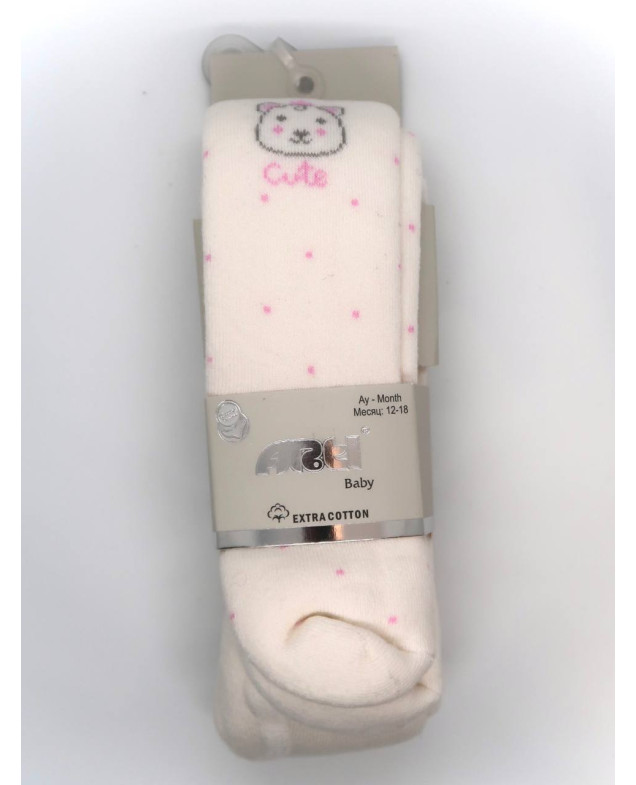 Колготи ARTI зима для дівчаток 350168 махра cute білий 12-18(р)
