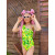 Купальник Look-Fashion літо для дівчаток XM2123  авокадо жовтий/зелений 116(р)