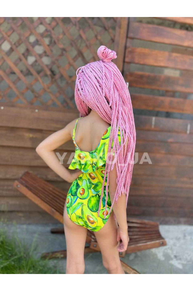 Купальник Look-Fashion літо для дівчаток XM2123  авокадо жовтий/зелений 116(р)