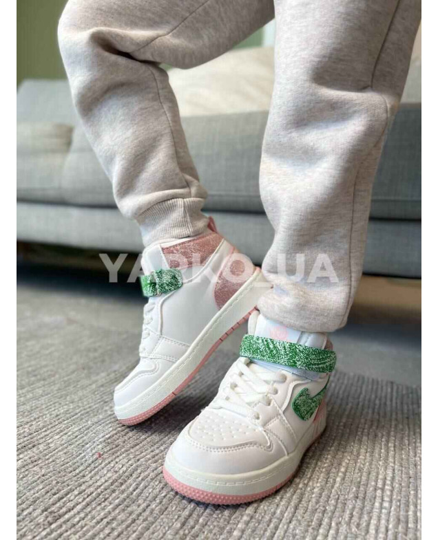 Хайтопи PALIAMENT для дівчат весна/осінь A01-2 з екошкіри з хутром потіки 26(р)