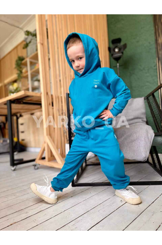 Костюм спортивний HART для хлопчиків весна/осінь 1159 котон крижаний блакитний Don`t touch 92(р)