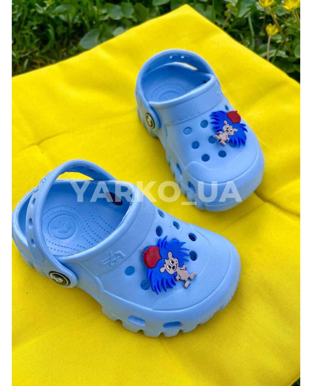 Крокси uni на літо 118004 EVA блакитний їжак 19(р)