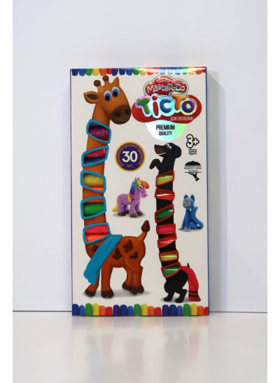 Тісто для ліплення DANKO TOYS Україна арт: TMD-19-01U 30 брикетів