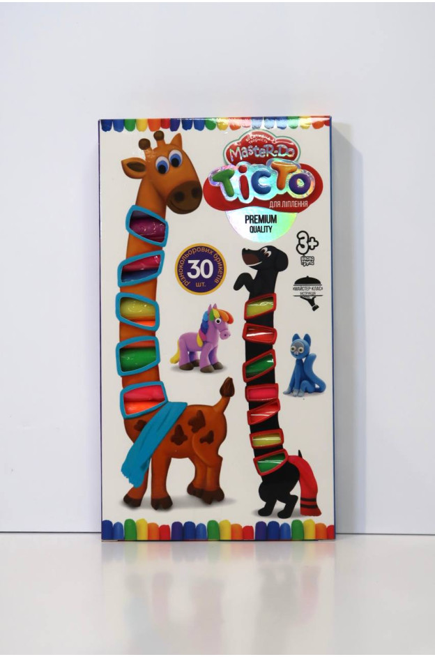 Тісто для ліплення DANKO TOYS Україна арт: TMD-19-01U 30 брикетів