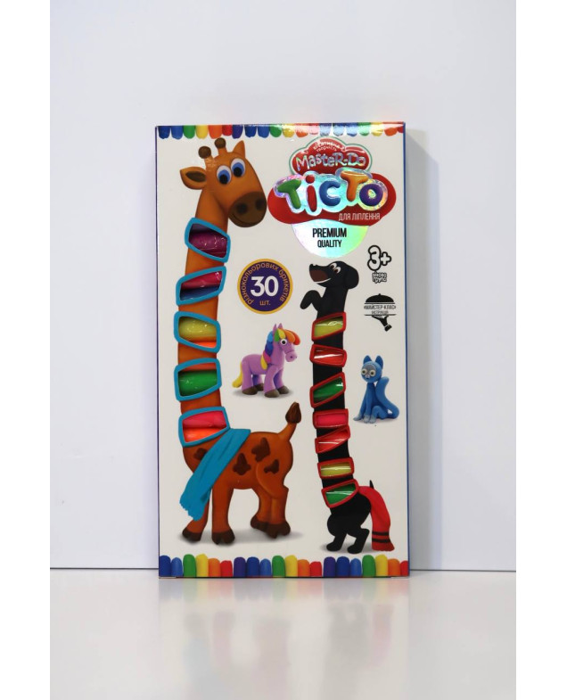 Тісто для ліплення DANKO TOYS Україна арт: TMD-19-01U 30 брикетів