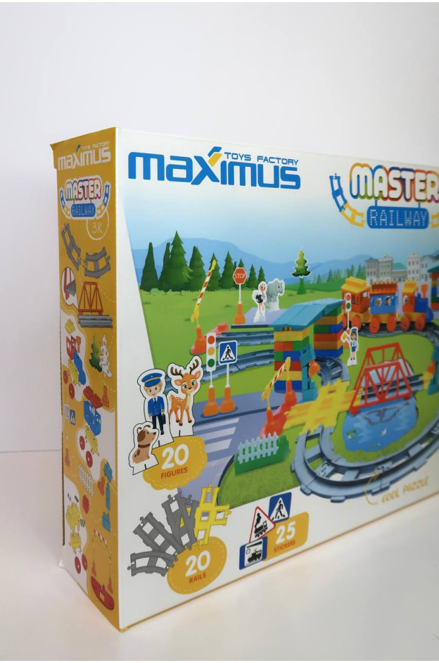 Конструктор Maximus Україна 5210 "Залізна дорога № 3",171 деталь