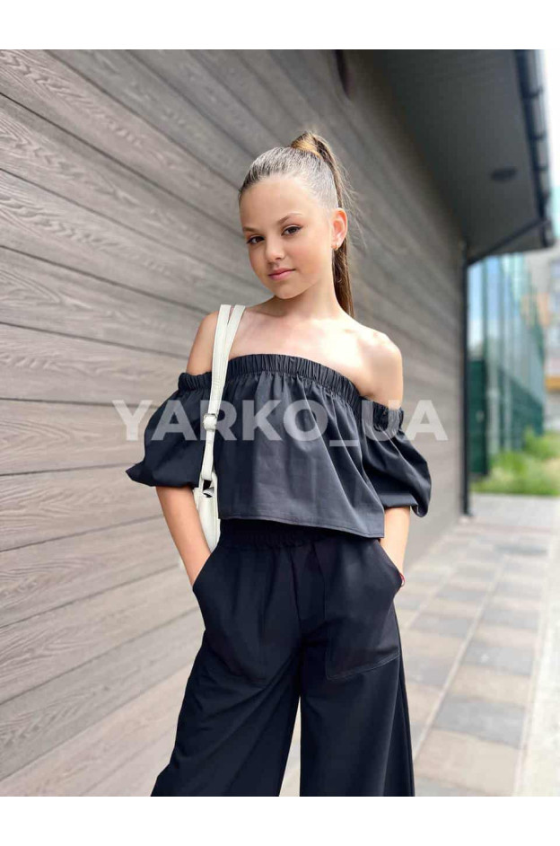 Блуза для дівчат 995036 з котону пудра Perfecto 134 (р)