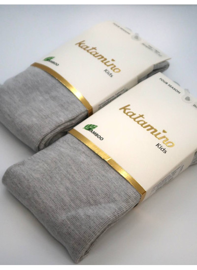 Колготи Katamino для дівчат весна/осінь K30208 віскоза сірий бамбук 7-8(р)