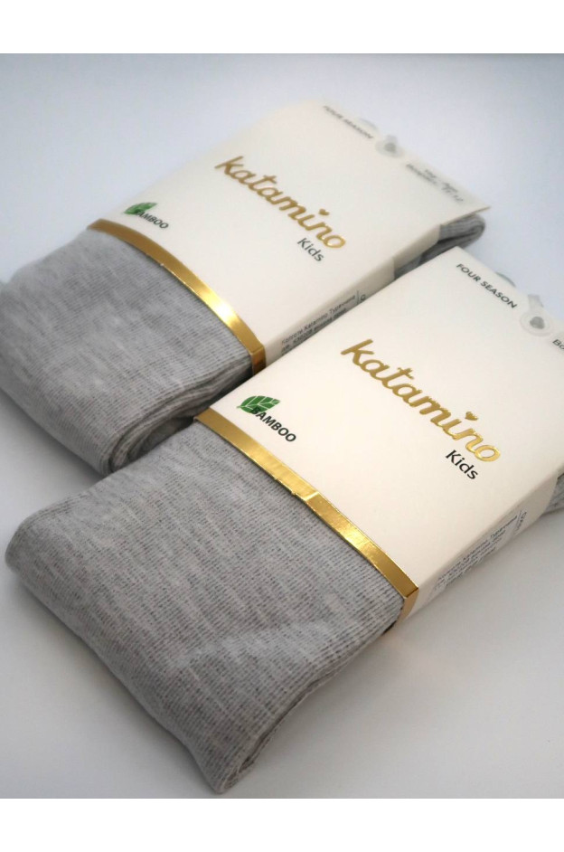 Колготи Katamino для дівчат весна/осінь K30208 віскоза сірий бамбук 7-8(р)