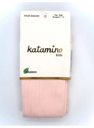 Колготи Katamino весна-осінь для дівчаток K30205 віскоза базові лапша рожевий 5-6(р) 