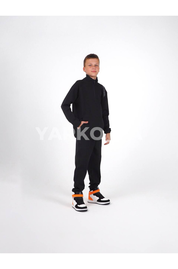 Костюм спорт Cumba весна-осінь хлоп. CMB-2357 котон Living чорний 140(р) 