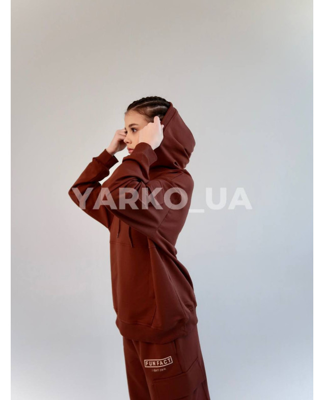 Костюм спортивний HAYKIDS uni весна/осінь 1252 з котону чорний Fun Fact 146(р)