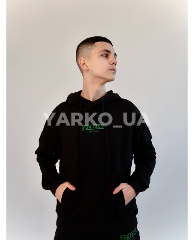 Костюм спортивний HAYKIDS uni весна/осінь 1252 з котону коричневий Fun Fact 140(р)