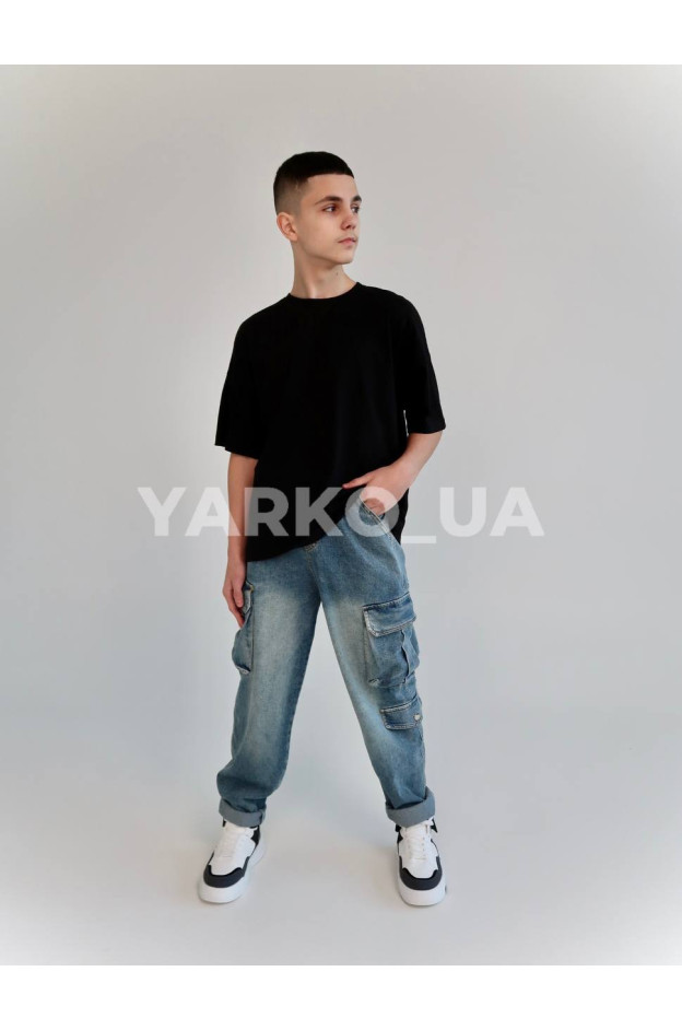 Футболка HAYKIDS літо uni. 2625 котон база чорний 140(р) 