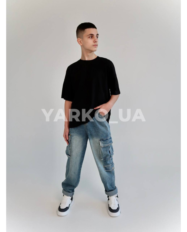 Футболка HAYKIDS літо uni. 2625 котон база чорний 140(р) 