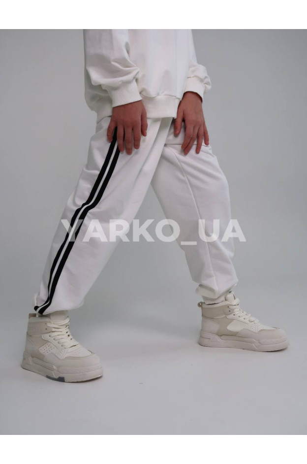 Костюм спортивний HAYKIDS uni весна/осінь 1239 з котону білий California 128(р)