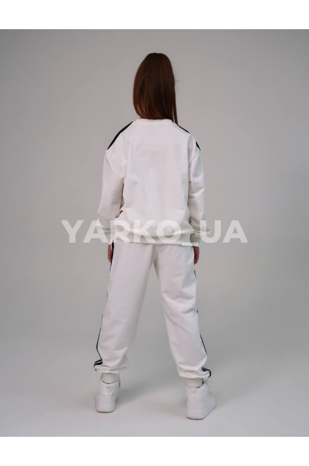 Костюм спортивний HAYKIDS uni весна/осінь 1239 з котону білий California 128(р)