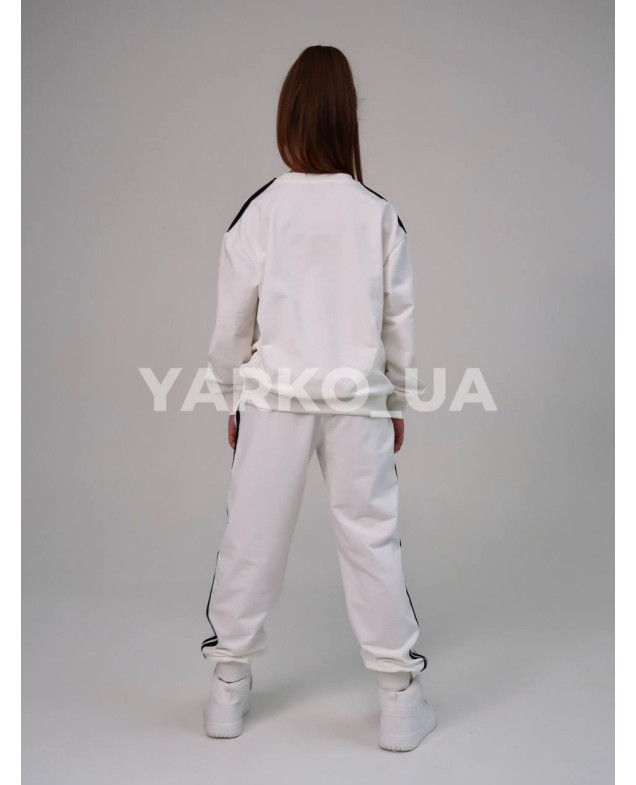Костюм спортивний HAYKIDS uni весна/осінь 1239 з котону білий California 128(р)