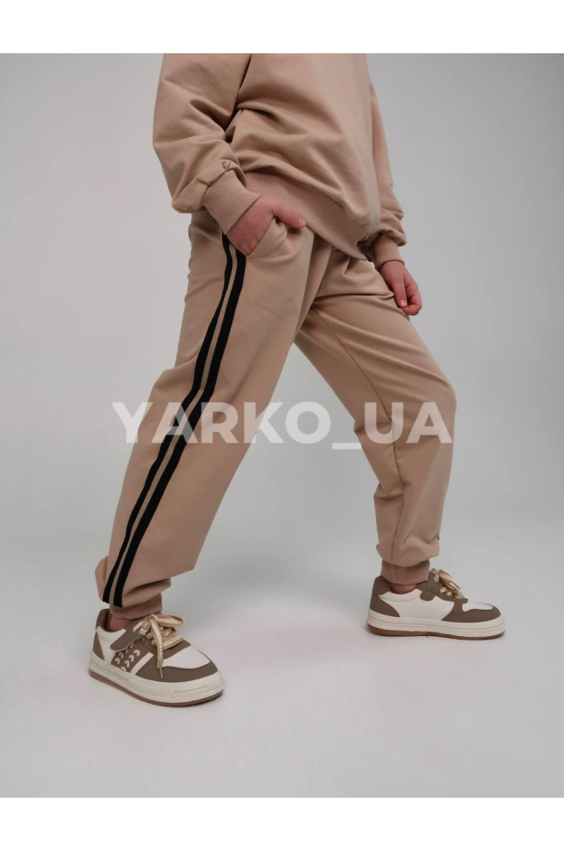 Костюм спортивний HAYKIDS uni весна/осінь 1239 з котону бежевий California 128(р)