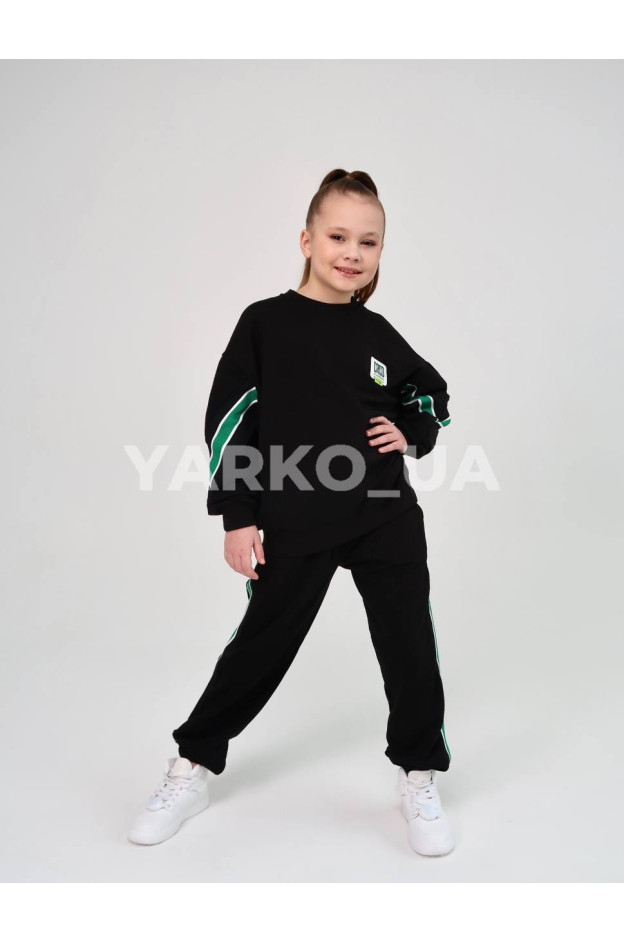 Костюм спортивний HAYKIDS uni весна/осінь 1267 з котону сірий CRCD 128(р)