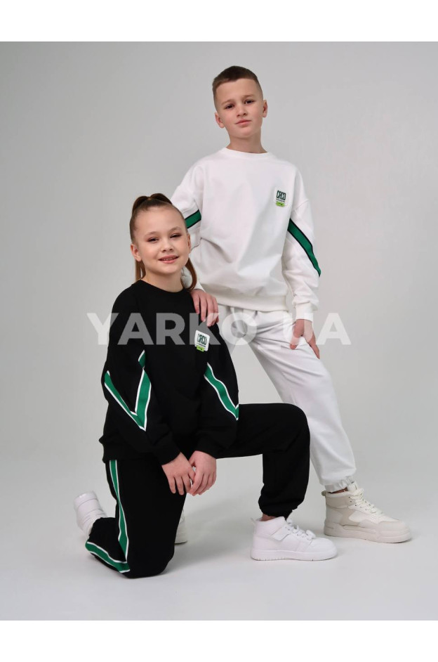 Костюм спортивний HAYKIDS uni весна/осінь 1267 з котону сірий CRCD 128(р)