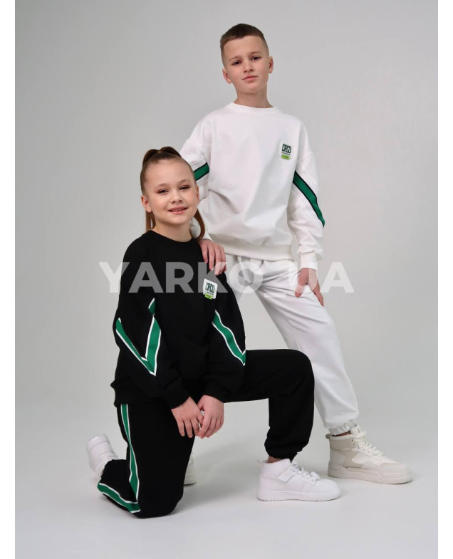 Костюм спортивний HAYKIDS uni весна/осінь 1267 з котону сірий CRCD 128(р)